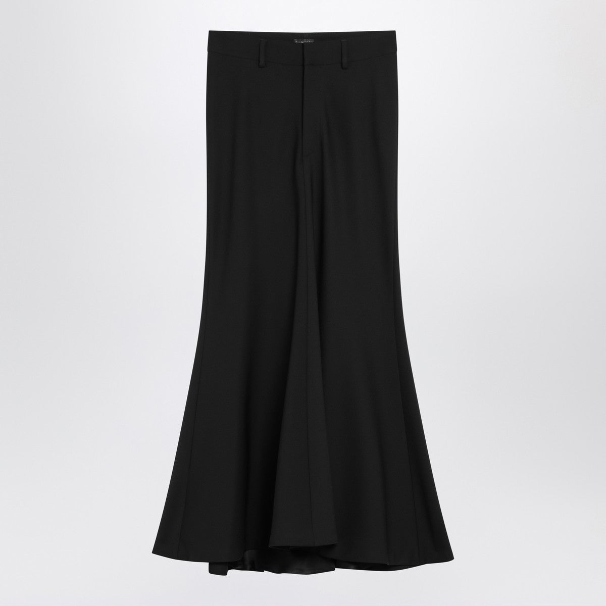 Balenciaga Black long wool skirt
